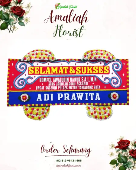 Papan Bunga Ucapan Selamat Saketi