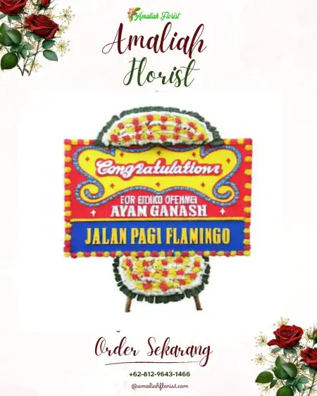 Sewa Papan Bunga Saketi